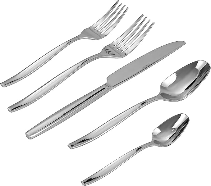 Silverware Set,30-Piece Stainless Steel Flatware Set for 6,18/0 Rust-Proof Cutlery Set with Forks & Spoons,Mirror Polished Dishwasher Safe - Heavy Duty Tableware for Wedding Housewarming