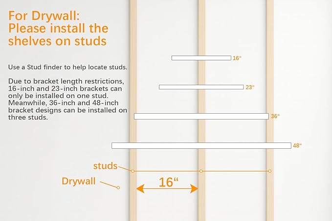 BAYKA Floating Shelves, 22.5 inch Rustic Wood Wall Mounted Shelves for Bedroom, Living Room, Kitchen & Office, Hanging Display Shelf with 22 lbs Capacity (Rustic Brown,Set of 2)