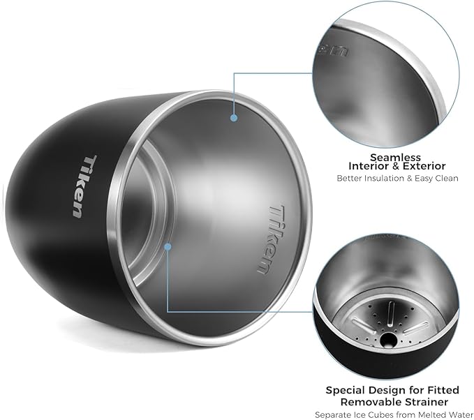 3L Double-Wall Vacuum Insulated Ice Bucket with Lid & Tong Stainless Steel Champagne Buckets for Cocktail Bar, Parties & Outdoor