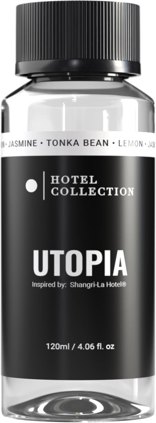 Hotel Collection Diffuser Oil - Utopia - Aromatherapy Essential Fragrance Oil - onka Bean, Lemon & Jasmine - 120ML 4.1 Fl oz