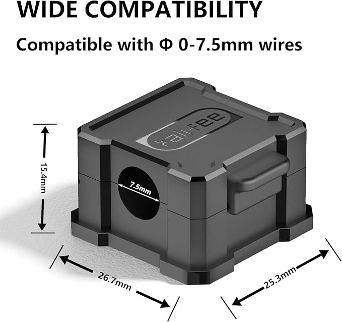 6 Pack Magnetic Cable Clips [Cable Smooth Adjustable] Cord Holder,Under Desk Cable Management,Kailfee Adhesive Wire Holder Keeper Organizer for Home | Office | Car | Desk | Nightstand | Strong Magnet