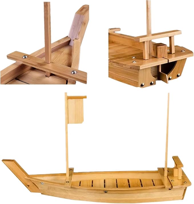 Sushi Boat Serving Tray, 24 Inch Sushi Boat for Restaurant Plates Commercial, Oversized Sushi Boat Trays for Restaurants or Home Use