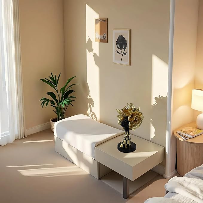 African Statues for Home Decor, Sculptures Decorations for Living Room, 11'' African Lady Art Bust Figurines, Black Modern Aesthetic Ornament for Shelf and Tables, Décor Accents Gifts for Women