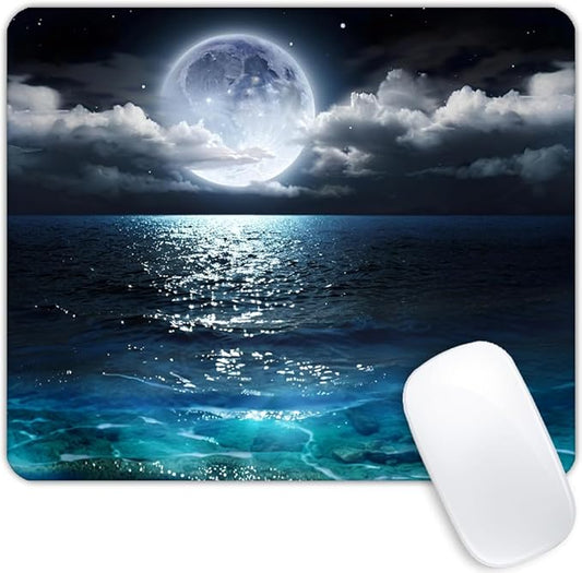 Ocean and Moon Mouse pad Customized Mousepad Non-Slip Rubber Base Mouse Pads for Computers Laptop Office Desk Accessories Mouse pad