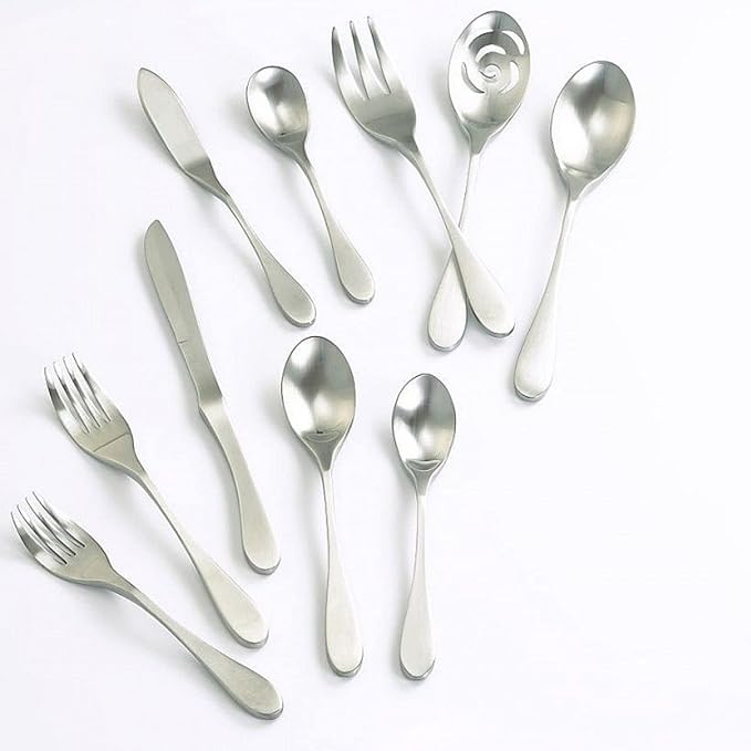Knork Original Flatware Set, Silver Matte