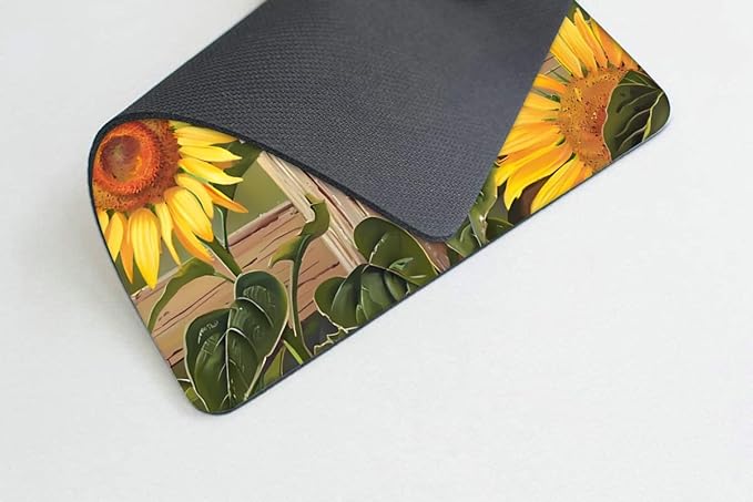 Sunflowers and Songbirds Mouse pad Customized Mousepad Non-Slip Rubber Base Mouse Pads for Computers Laptop Office Desk Accessories Mouse pad