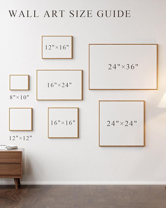 VIYYIEA Framed Canvas Wall Art, Vintage Christmas Decor, Large Winter Forest Watercolor Picture Paintings Gifts, Retro xmas Nature Decorations for Bedroom Living Room Fireplace, 16x24In