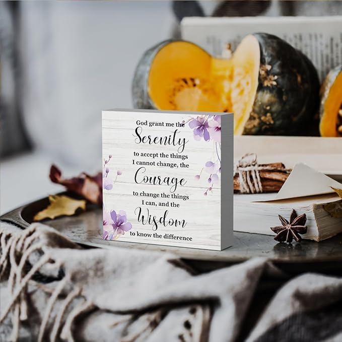 HTBIG Christian Motivational Office Decor Carefully Add Orchid Elements To The Atmosphere Design Scripture Suitable for Art Home Office Shelf Desk 5 x 5 Inch