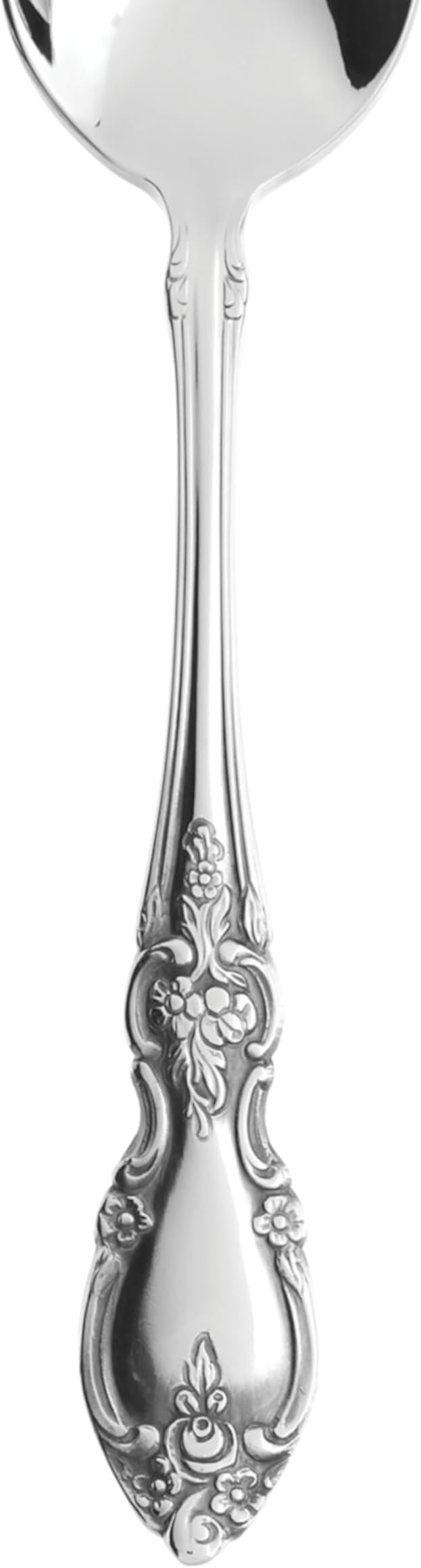 Oneida Louisiana 4-Piece Fine Dinner Spoons Set, 18/8 Stainless Steel Tablespoon Set, Service For 4, Dishwasher Safe Spoons, Silverware, Mirror Finish, Utensils, Flatware, Tableware (Silver, 4 Piece)