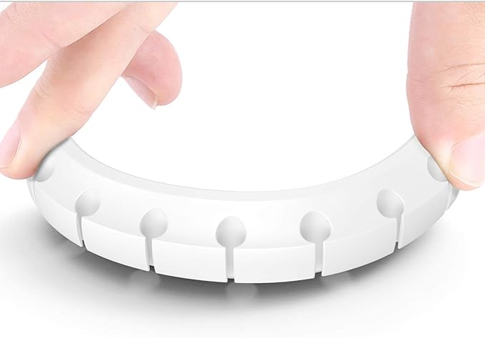 SOULWIT Cable Holder Clips, 3-Pack Cable Management Cord Organizer Clips Silicone Self Adhesive for Desktop USB Charging Cable Nightstand Power Cord Mouse Cable Wire PC Office Home