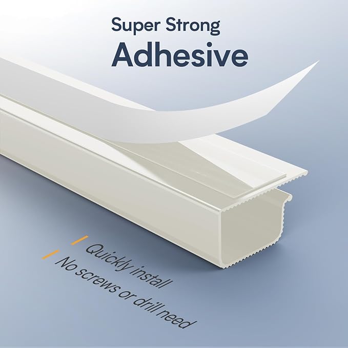 Delamu 2 Pack Under Desk Cable Management, Safe Tidy Cable Management Under Desks for Home Office, Cord Organizer for Desk, Wire Organizer Kit, Beige