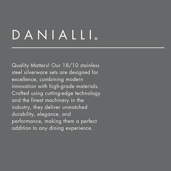 Modern Sleek Silverware Set - 18/10 Stainless Steel Flatware Set for Elegant Dining - Dishwasher Safe Cutlery Set (20-Piece)