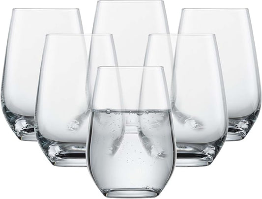 Schott Zwiesel Forté All Purpose Glass 13 Ounce (Set of 6), Drinking Glasses for Water, Dishwasher-Safe Tritan Crystal Glasses, Made in Germany