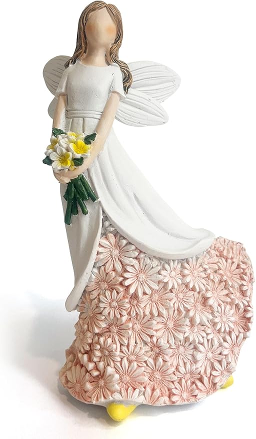 Sunflower Angel Figurines Home Decor, Encouragement Anniversary Retirement Gift for Woman, Memorial Bereavement Sympathy Gifts Idea