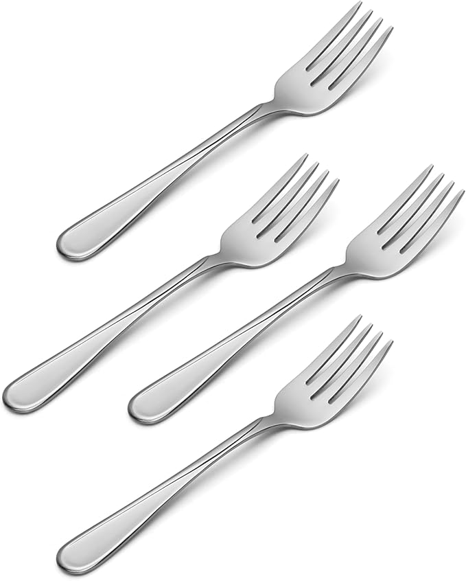 Oneida Flight Everyday Flatware Salad Forks, Set of 4
