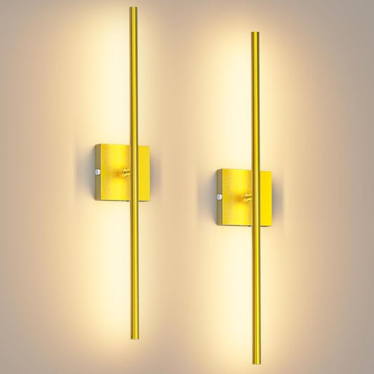 Battery Operated Wall Sconces Set of 2,Wireless Rechargeable Wall Lights: Dimmable Detachable Wall Lamp with Remote Control, 3000K-6500K Infinite Dimming, Wall Sconce for Bedroom Room 27.6 Inch