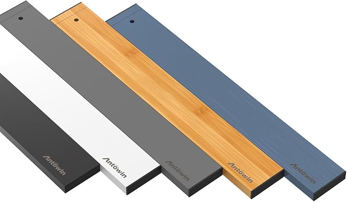 ANTOWIN Bamboo Drawer Dividers Organizers, Drawer Separators Splitter,17-22 inches Long Adjustable Spring-loaded Organizer for Large Utensil, Clothes, Tools Drawers (Black)