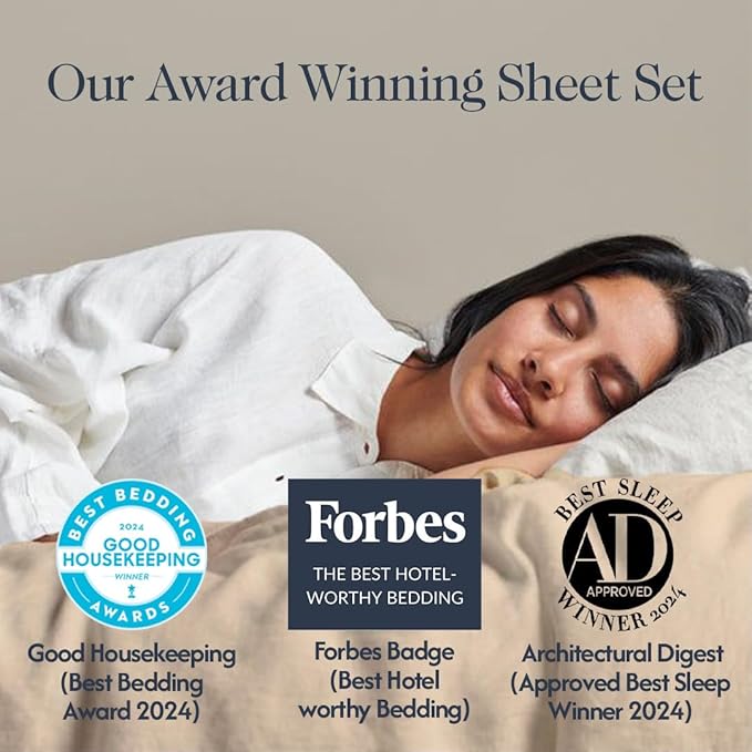 100% Egyptian Cotton Percale Sheets Queen Size - Genuine Luxurious 400 Thread Count - Naturally Crisp, Breathable, Skin-Friendly & Cooling - Softer After Each Wash - Oeko-TEX Certified Giza