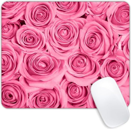 Pink Rose Mouse pad Customized Mousepad Non-Slip Rubber Base Mouse Pads for Computers Laptop Office Desk Accessories Mouse pad
