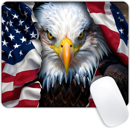American Eagle Flag Mouse pad Customized Mousepad Non-Slip Rubber Base Mouse Pads for Computers Laptop Office Desk Accessories Mouse pad