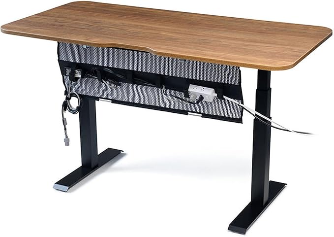 Perfect Posture Mesh Cable Organizer – Under Desk Cable Management with Adjustable Straps, Flexible Mesh, Easy-Access Design, & Standing Desk Compatible – 37.5” (White)