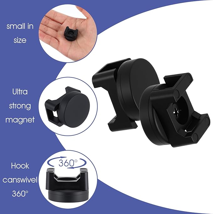 Magnetic Zip Tie Mount Multipurpose Cable Holder Cable Mount Magnets Magnetic Wire Management Bases with Heavy Duty Zip, Mount Nylon Ties in Total(100 Pieces,22 mm)