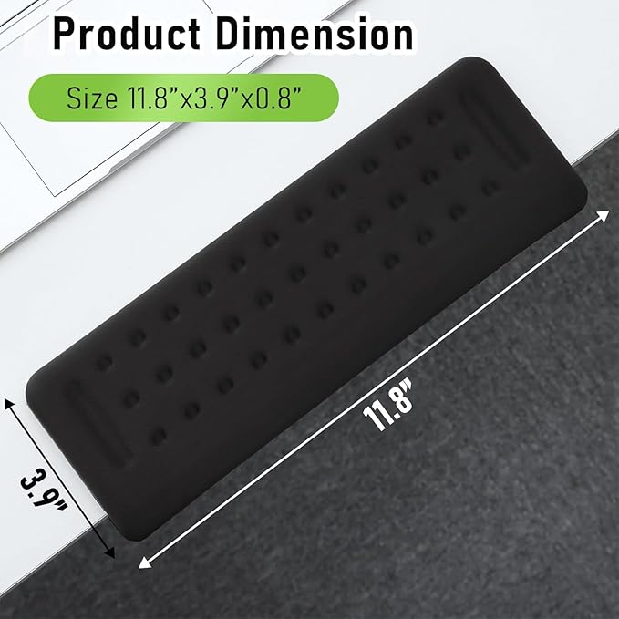 L-Shaped Memory Foam Desk Elbow Pad, 2-Piece Ergonomic Arm Rest Cushion, Non-Slip Desk Edge Wrist Support for Office Home