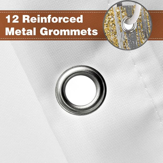 JAWO Abstract Shower Curtain, Modern Aesthetic Stripe Shower Curtain Set 72 X 72 Inches with 12 Hooks for Bathtub Bathroom Gray Gold Contemporary Abstract Painting (Yellow2, 72X72)