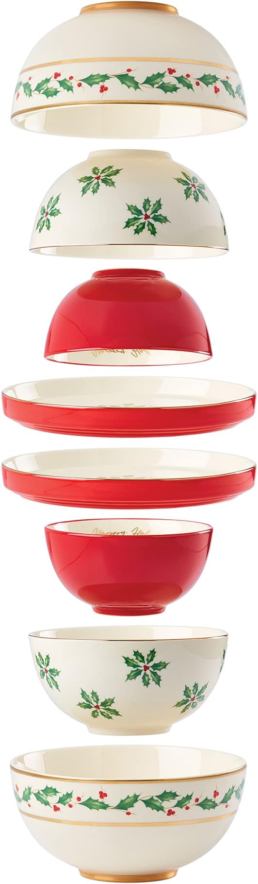 Lenox 893494 Holiday Luna Nesting Dinnerware Set, Christmas, Hosting