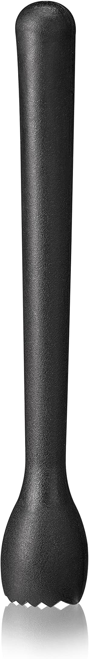 True Bash Muddler for Cocktails, Fruits, Spices, Herbs, and Sugar Cubes Crusher, Home Bar Accessories, Bartender Tools, 8.25", Set of 1, Black