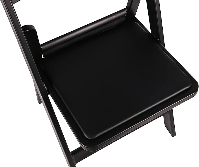 BTEXPERT Resin Folding Chair Vinyl Padded Seat Indoor Outdoor Lightweight Set for Home Event Party Picnic Kitchen Dining Church School Weddings