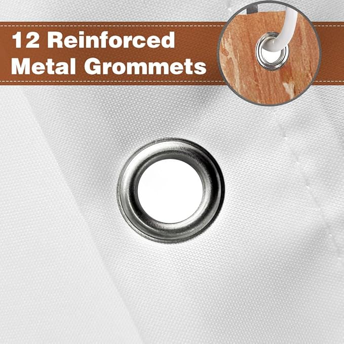 JAWO Abstract Shower Curtain, Modern Aesthetic Stripe Shower Curtain Set 72 X 72 Inches with 12 Hooks for Bathtub Bathroom Gray Purple Contemporary Abstract Painting Fabric