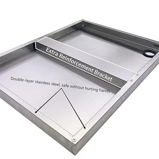 Stainless Steel Microwave Shelf, 18"x24" 200 lb Heavy Duty Metal Appliance Wall Mount Floating Shelving, Commercial Microwave Rack for Kitchen, Restaurant and Hotel