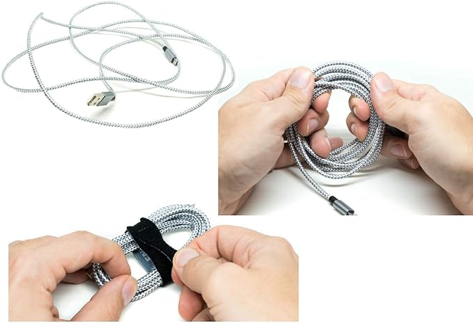 Reusable Cable Ties 1/2" x 6" for Cable Management and Organizing Cords - 30 Pack Bundled with 2 Bonus Cinch Straps (Color)