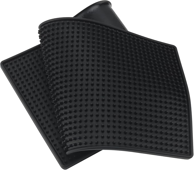 FUNSUEI 3 PCS 8 x 24 Inch Rubber Bar Mats, Non-Slip Rubber Bar Service Top Spill Mats, PVC Bar Spill Mat Drinks Mixing Pad for Bars, Home Kitchen, Pubs, Restaurants