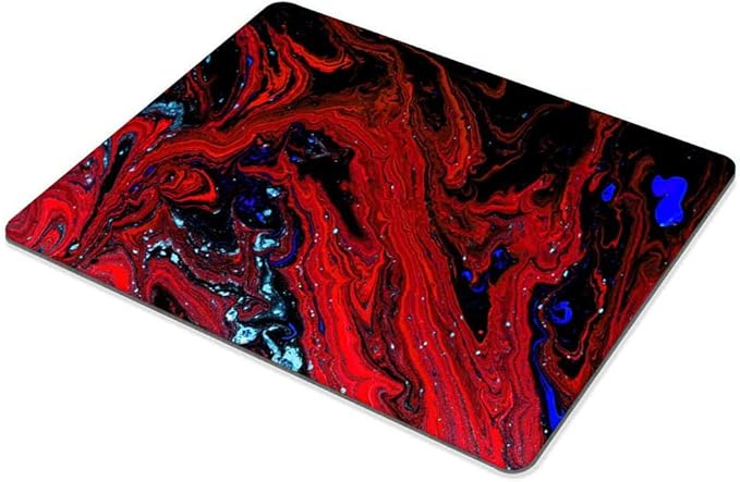 Red Magma Marble Mouse pad Customized Mousepad Non-Slip Rubber Base Mouse Pads for Computers Laptop Office Desk Accessories Mouse pad (Red Magma Marble)