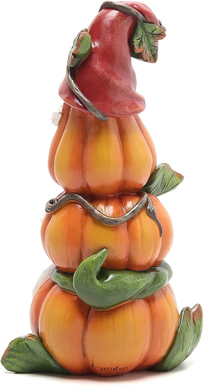 Hodao Fall Thanksgiving Stack Gnome Pumpkin Table Decorations Indoor Creative Thanksgiving centerpieces for Tables