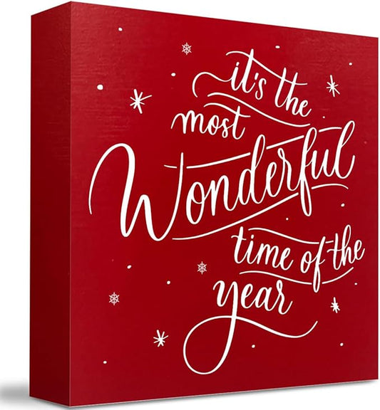Christmas Vacation Holiday Decorations - Merry Xmas Decor - 5 x 5 Inches