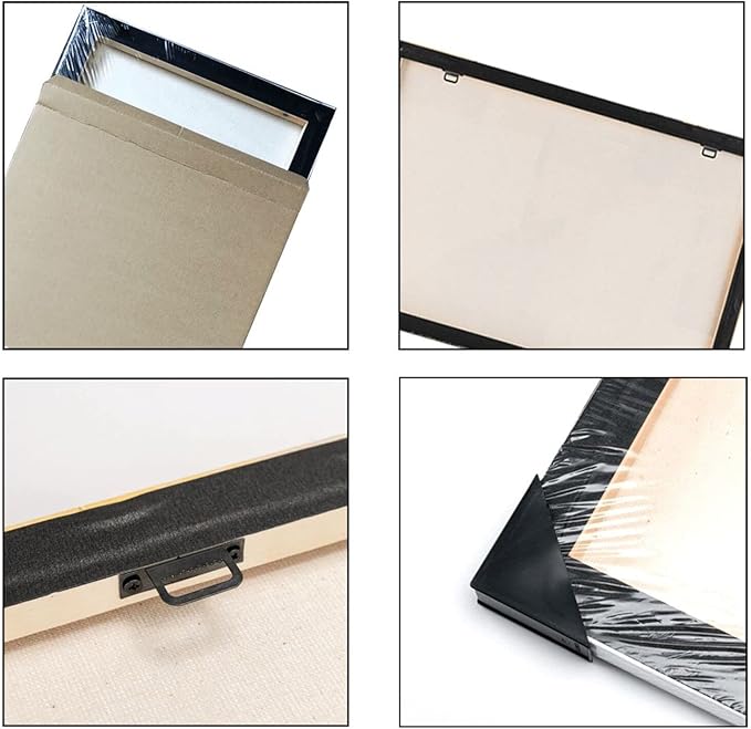 Christmas Pick-Up Truck Wall Art Christmas Tree Canvas Wall Decor Farm Barn Pictures Paintings Prints Snowman Artwork Framed Winter Holidays Decorations For Bathroom Bedroom Living Room Office Gifts 24" x 20"