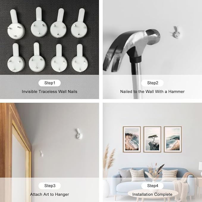 Amalfi Coastal Seascape Framed Canvas Wall Art Set, Summer Ocean Wall Decor, Southwestern Beach Wall Painting, Ocean Seascape Art Prints for Living Room, Bedroom, Dining Room - 24"x36"x3