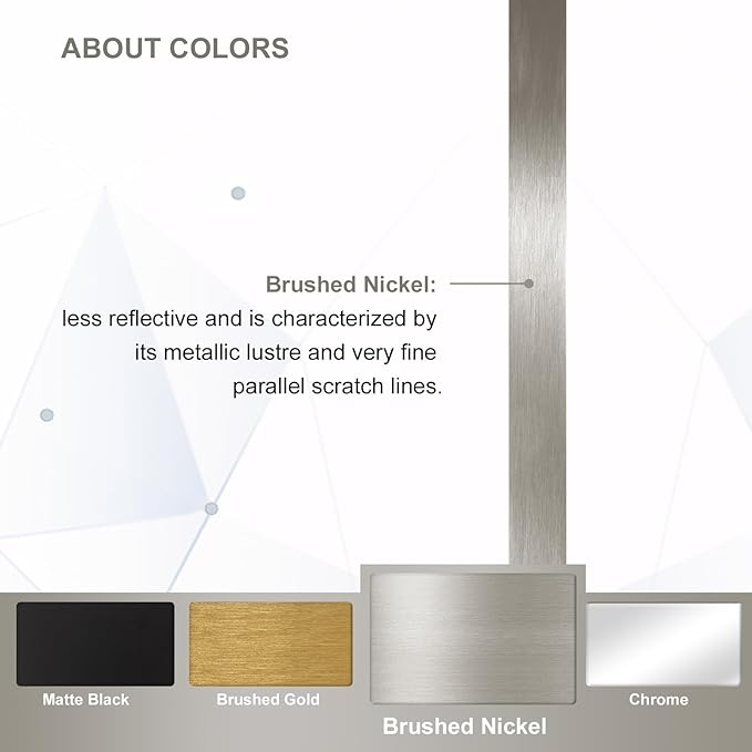 ANDY STAR 30x48 Inch Brushed Nickel Mirror, Large Silver Rectangle Mirror, Unique Scalloped Edge Design with Anti-Rust Stainless Steel Metal 1’’ Frame, Wall Mounts Vertically or Horizontally