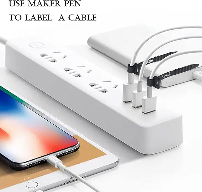 36Pcs Reusable Silicone Zip Ties, Rubber Cable Ties for Cable Management, 4.5 Inch Elastic Cable Organizer for Home Office Table Desk Organization, Bundling Cable Wires (12 Colors)