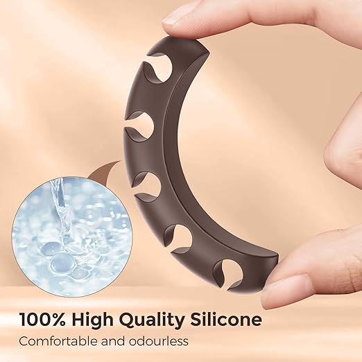 UNBREAKcable Cable Holder Clips, 5 Pack Cord Organizer for Desk, Silicone Adjustable Cord Clip, Adhesive Wire Management for Charging Cable USB Mouse Wire PC Car Office Home Nightstand Wall - Brown