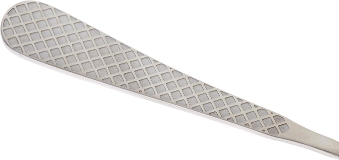 Barfly 13.2-inch Diamond Lattice Etch Bar Spoon, Stainless Steel