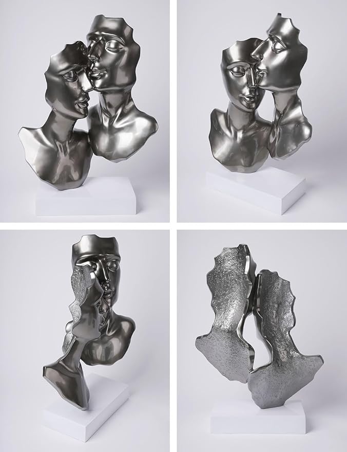 Abstract Sculpture Decor Modern Arts Lover Figurine Table Centerpiece Statue Polyresin 16.9 inch