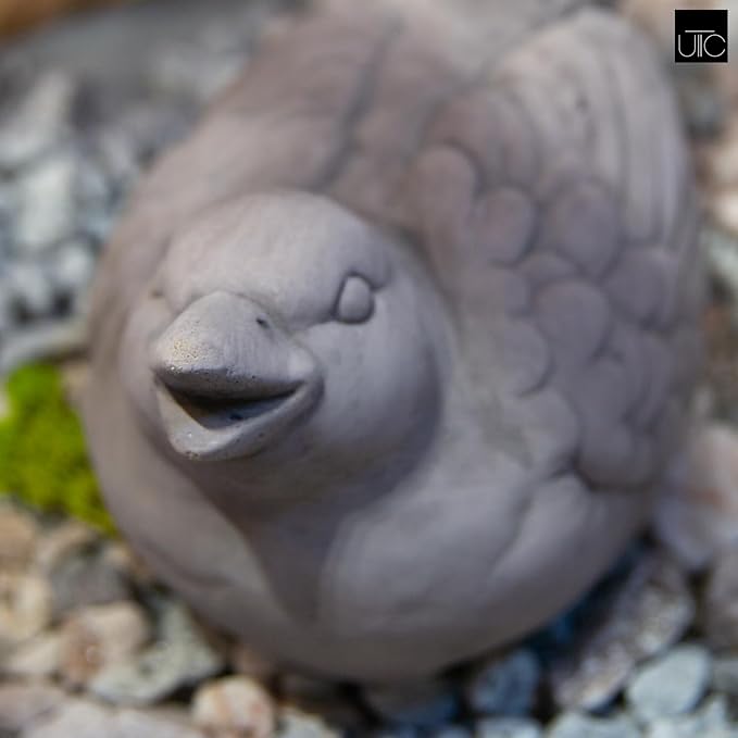 Bird Statues for Outdoor, Small Decorative Cement Bird Sculpture for Lawn, Patio Yard Lawn Figurine Decorative Ornament Home Decor Items: 8.50"x5.50"x6.50"H