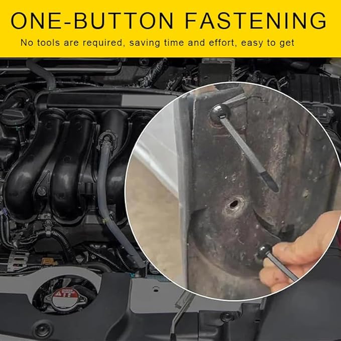 100PCS Nylon Universal Cable Tie Buckle, Heavy Duty Self-Locking Nylon Zip Ties Holder, UV-Resistant Fasteners for Car Fender Trunk Repair, Wire Bundling, Home & Garage Use