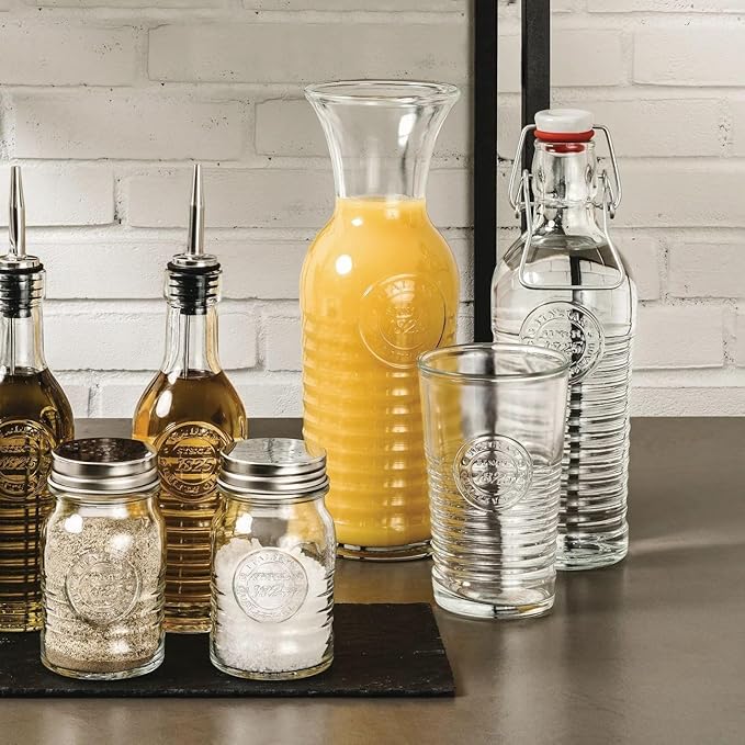 Bormioli Rocco Officina1825 Cooler Glass, 16 oz, Clear (Pack of 6)