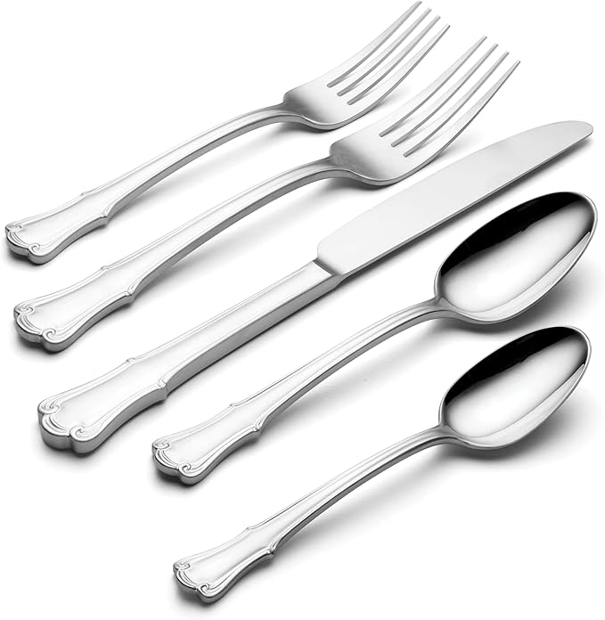 Oneida 896766 James Street Mirror 20 Piece Flatware Set