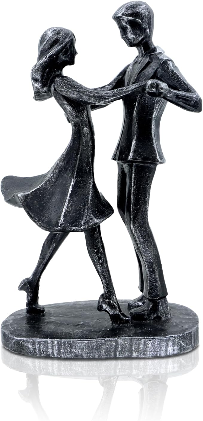 Anniversary Wedding Gifts, Love Ornament for Couple, Romantic Couple Sculptures, Abstract Resin Statues for Home Decor, Valentines Statues Decor for Desk Office, Valentines Gifts for Women Wife